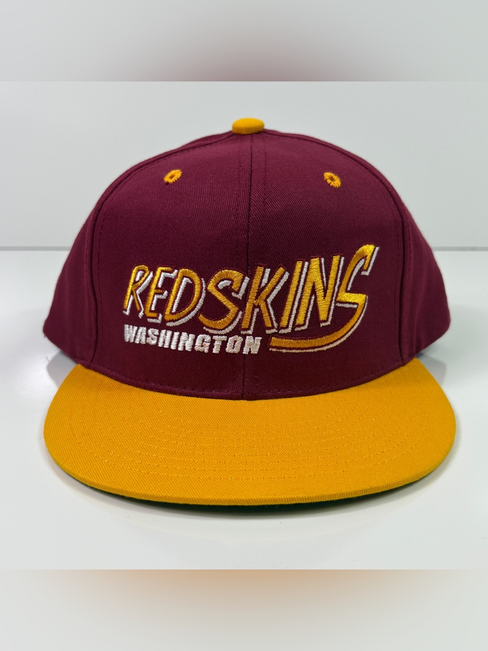 Washington Redskins Hat Cap Snap Back Mens One Size Red Yellow NFL Football
